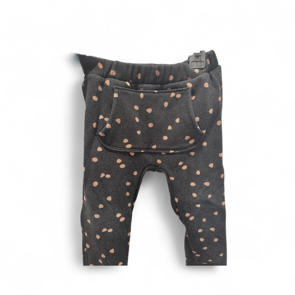 Zara Black and Brown Polka Dot Pants